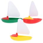 【並行輸入品】Totority 3pcs Mini Sailing Boat Toys Kids Bath Toys Bathtub Toys