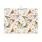 [ параллель импортные товары ] симпатичный птица. акварельная живопись искусственный цветок всасывание микроволокно Xl посуда сухой коврик кухонный прилавок верх для очень большой двусторонний осушитель la