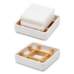 [ параллель импортные товары ] для душа подставка под мыло Wooden Bamboo Square Soap Dishes for Bar Soap Holde