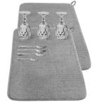 [ параллель импортные товары ] кухонный прилавок для большой посуда сухой коврик 24 x 17 дюймовый микроволокно всасывание . посуда сухой накладка L размер посуда осушитель ma