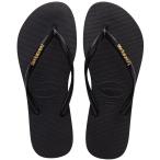 ショッピングhavaianas Havaianas (ハワイアナス) レディース ビーチサンダル, ブラック/ゴールドメタリック, 11 12 Havaianas 並行輸入品