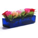 【並行輸入品】Trohestar アクリル 花瓶 長方形 花 センターピース ロング 長方形 装飾 モダン 花瓶 花 結婚式 ホームデコレーショ