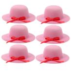 MERRYHAPY 6pcs Mini Top Hat Delicate Tiny Hats Mini Bowknot Hats 並行輸入品