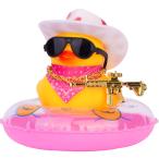 [ параллель импортные товары ]MuMyer Cowboy Duck Car Dashboard Decoration Swim Ring Car Rubber