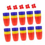FAVOMOTO 30pcs Party Props Magician Trick Cups Performance Ring 並行輸入品