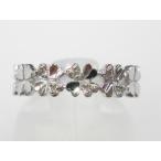 K18WGホワイトゴールドダイヤモンドクローバーリング