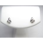 ダイヤモンド４石　１８金　ホワイトゴールド ピアス【即納】【彼女や奥様へ】【クリスマスプレゼントに】