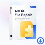4DDiG動画修復 永続ライセンス [ダウンロード版] Windows対応 / 破損したMP4 & MOV動画を即座に修復