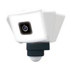 ムサシ　ＲＩＴＥＸ 追尾式LEDセンサーライト Wi-Fiカメラ 20Wワイド 100V ACコンセント 最大2000lm 常夜灯機能付 明るさ3段階 IP65 屋内・屋外兼用　C-AC1020TA