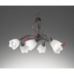 ショッピングシャンデリア ＯＤＥＬＩＣ　シャンデリア　簡易取付A　引掛シーリング　高演色LED　〜6畳　LEDランプ付　6灯　非調光　昼白色5000K　OC257028NR