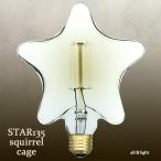 ★　エジソンバルブ（エジソン電球） 星形（スター） STAR135 E26 110V 40W Squirrel cage　STAR135 E26 110V 40W SC