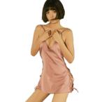  baby doll Ran Jerry нижнее белье женский атлас состязание нижнее белье sexy гладкий прекрасный Silhouette шнур топ dip розовый 