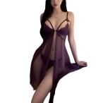  sexy нижнее белье женский Ran Jerry baby doll гонки T-back комплект Cami платье .. чувство взрослый симпатичный лиловый 