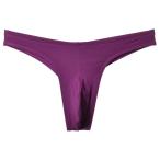  T-back мужской нижнее белье бикини sexy нижнее белье простой цельный чувство эластичность .. подарок .. модный бикини M лиловый 