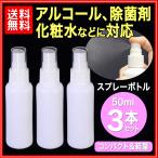 スプレーボトル　50ml　3本セット　アルコール対応　遮光性