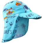 BAOHULUベビー 帽子 子供水着日焼け予防UVカットフラップキャップ帽子O003_Car_12M