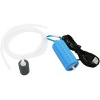 小型 エアーポンプ 酸素ポンプ USB給電式 カラビナ付き 持ち運び 魚釣り 活餌 アウトドア