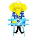 子供用 ライフジャケット スノーケリングベスト 幼児フローティング 救命胴衣 緊急ホイッスルと調節可能なシートベルトを備えた浮力の水着 スイミング補助