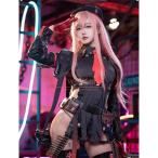 勝利の女神:NIKKE ラピ Rapi カウンターズ フルセット コスプレ衣装 ウィッグ 靴コスチューム cosplay イベント 演出服 アニメ変装 仮装 ハロウィン