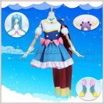 新品 ひろがるスカイ!プリキュア 風 ソラ・ハレワタール キュアスカイ コスプレ衣裝 ウィッグ 靴 レディース コスプレ衣装 変装 仮装
