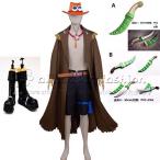 送料無料◆ONE PIECE 海賊王 風 ワンピース ポートガス・D・エース コスプレ衣装 道具 cos靴 cosplay コスチューム ハロウィン仮装 変装