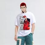 SLAMDUNKスラムダンク風ｔシャツメンズ綿100％半袖湘北高校キャラク...