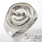 指輪 蛇 スネークリング プラチナ ダイヤモンド 指輪 4月 誕生石 印台 ユニセックス レディース 2024 母の日 花以外