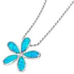 Yahoo! Yahoo!ショッピング(ヤフー ショッピング)ハワイアンジュエリー オパール 幸福のプルメリア ハワイの花 シルバーペンダントトップ プレゼントやペアに最適 ピアスとセットもお勧め