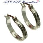 Yahoo! Yahoo!ショッピング(ヤフー ショッピング)ハワイアンジュエリー ピアス シルバー925 スクロール フープピアス 単体 大きさ 15mm