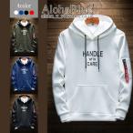 パーカー メンズ 長袖パーカー パーカ プルオーバー アメカジ ロゴ フード付き 防寒 暖かい 秋服 秋物
