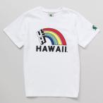 ショッピングハワイ ハワイアン Tシャツ ハワイ大学 シャツ メンズ 半袖 ハワイ ファッション hawaii アメリカン カレッジ ロゴ 大学 UH （レインボー）