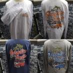 ハワイアンTシャツ 長袖 メンズ ロングスリーブTシャツ フララニ hulalani 244HU1LT049 BAN ハワイ メンズ 長袖Tシャツ ハワイアン かすれプリント