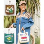 セール  ハワイアンバッグ カヒコ ハワイアンミニトート 茶色 緑 42VP2303 キャンパストート ハワイアン雑貨 ホヌ モンステラ トートバッグ