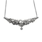 ハワイアンジュエリー ネックレス束ねたマイレのネックレス K18 k18ホワイトゴールド wnpd001wg
