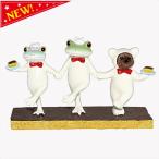 コポー Copeau　15時のカステラダンス　かわいい カエル と クマの置物 蛙 かえる熊 雑貨