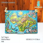 5x7 Signs ミッシェルデニスン Michelle Dennison ウッド サインボード アートペイント ハワイ hawaii Aloha Maui