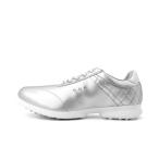 tigola туфли для гольфа женский комфорт тонкий TR-0S2033SV Golf колодка гонки тип шиповки отсутствует обувь 3E : серебряный TIGORA