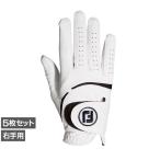フットジョイ ゴルフグローブ 右 ウェザーソフ ミギテヨウ FGWF23LH 5枚セット 6665334519 メンズ FOOT JOY FJ