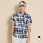 ショッピング半袖シャツ キャロウェイ ゴルフウェア 半袖シャツ 春 夏 かざあなメッシュチェック柄 半袖シャツ C24134115 メンズ Callaway
