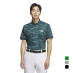 アディダス ゴルフウェア 半袖シャツ 秋 冬 グラフィック 半袖ボタンダウンシャツ メンズ adidas