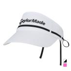テーラーメイド レディース ゴルフウェア サンバイザー 春 夏 W リボンバイザー UN579 TaylorMade