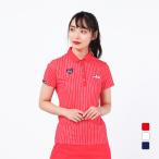 フィラ レディース 春 夏 ゴルフウェア ストライプ柄半袖シャツ 751601 FILA