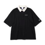 ニューエラ レディース ゴルフウェア 半袖シャツ 春 夏 GFW SS RUGBY SHIRT BLK 14859862 NEW ERA