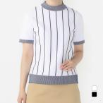 tigola женский Golf одежда джемпер с коротким рукавом осень-зима полоса рисунок вязаный mok шея рубашка . вода скорость .UV механизм омыватель bruTR-1H2504H TIGORA