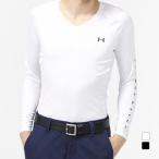 アンダーアーマー ゴルフウェア 長袖コンプレッションインナー 春 夏 UA HEATGEAR FITTED V-NECK 1371673 メンズ UNDER ARMOUR
