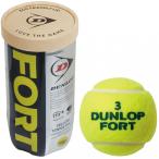 ダンロップ FORT フォート 2球缶 DFFYL2TIN 2球入り 硬式テニス プレッシャーボール DUNLOP
