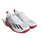 アディダス アディゼロサイバーソニック テニス HQ5923 メンズ テニス オールコート用シューズ : ホワイト×レッド adidas