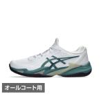  Asics COURT FF 3 пальто FF 3 1041A370 мужской теннис все пальто для обувь : белый × зеленый asics