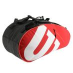 ウイルソン TEAMJ RACKET BAG RED/WHITE チームJ WR80216020 テニス ラケットバッグ 6本用 Wilson