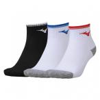  Mizuno мужской теннис носки 3P короткие носки 25-27cm 62JX2Z1099 MIZUNO